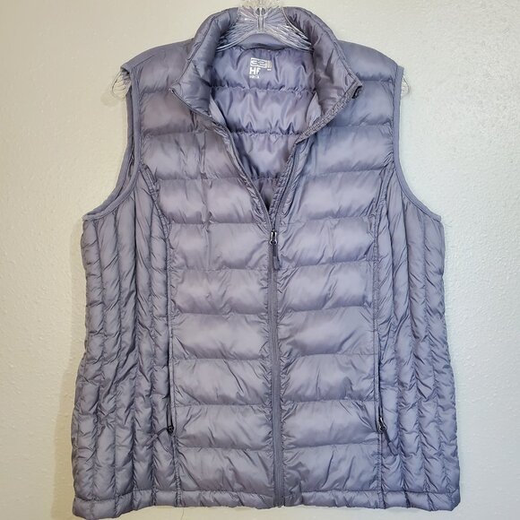 32 Degrees Heat Packable Grey Vest Silver Lightweight Size XL - Picture 1 of 13